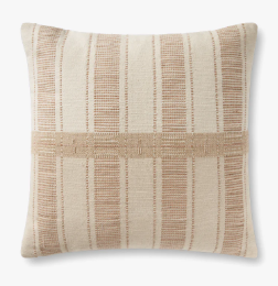 Carmel/Cream 22" x 22" Pillow - LO