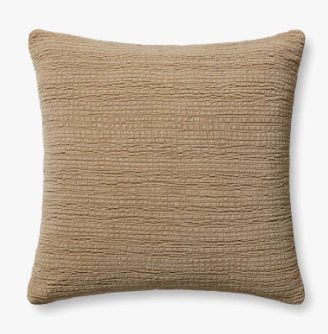 Gale Latte 22" x 22" Pillow - LO