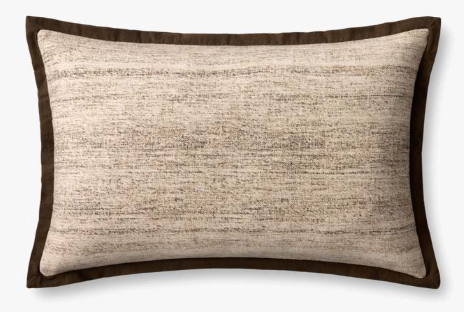 PLL0143 Brown/Ivory 16" x 26" Pillow - LO