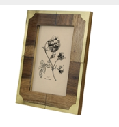 Teak/Brass Frame - HOM