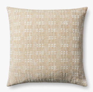 PMH0062 Beige 22" x 22" Pillow - LO