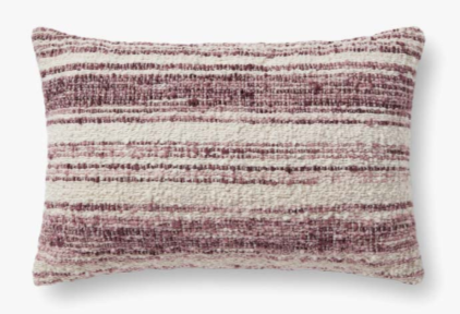 Meg Burgundy/Ivory 13" x 21" Pillow - LO